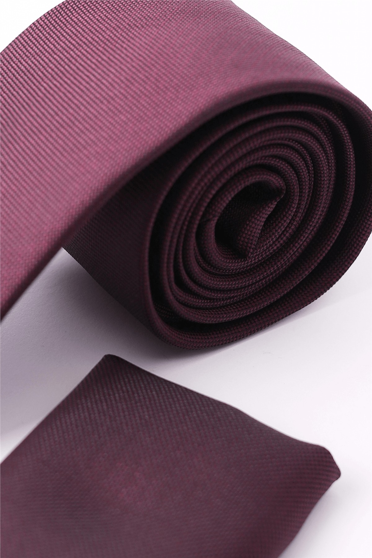 کراوات مردانه ساده با دستمال جیبی